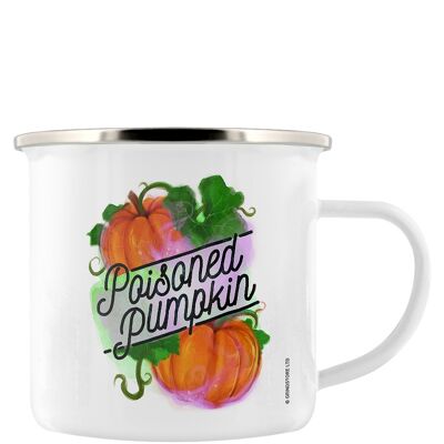 Deadly Detox Poisoned Pumpkin Enamel Mug