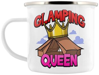 Tasse en émail Glamping Queen 3