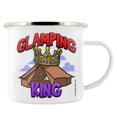 Glamping King Enamel Mug