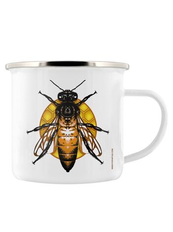 Tasse en émail reine des abeilles 1