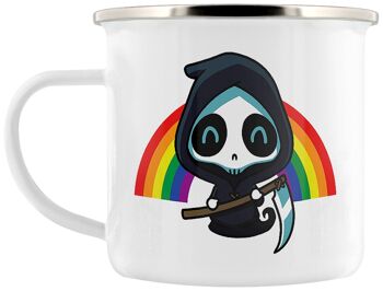 Tasse en émail arc-en-ciel Faucheuse 3