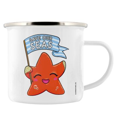 Save Our Seas Enamel Mug