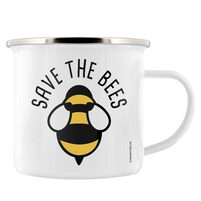 Taza de esmalte Save The Bees