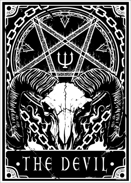 Deadly Tarot - The Devil Mini Poster