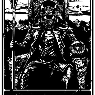 Tarot mortal - El emperador Mini Póster