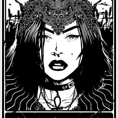 Tarot mortal - La emperatriz Mini Póster