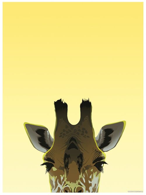 Inquisitive Creatures Giraffe Mini Poster