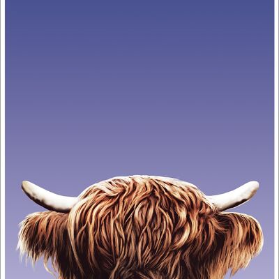 Mini poster di creature curiose Highland Cow