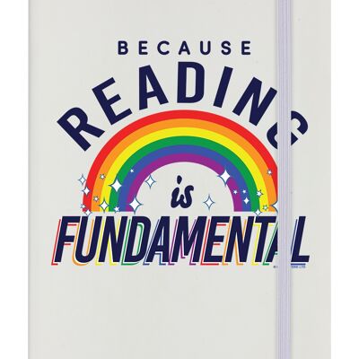 Because Reading Is Fundamental Cream A5 Hard Cover Notebook