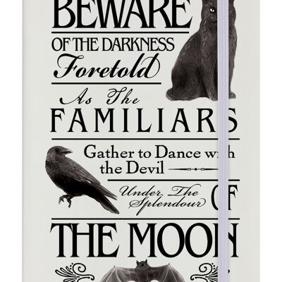 Beware of the Darkness Cream A5 Hard Cover Notebook