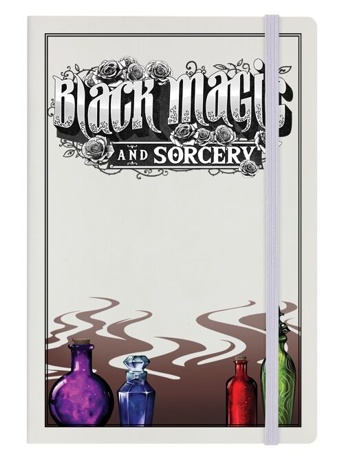 Black Magic And Sorcery Cream A5 Hard Cover Notebook
