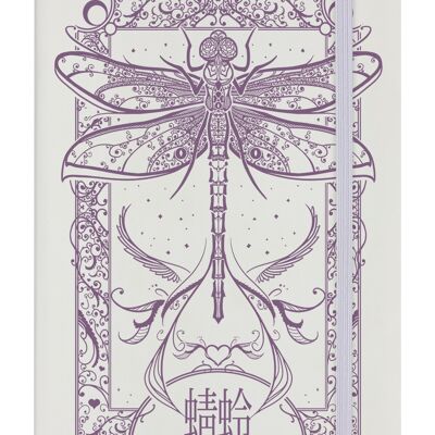 Carnet Cryptic Dragonfly Crème A5 Couverture Rigide