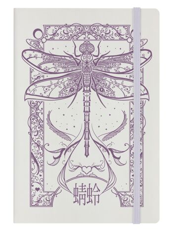 Carnet Cryptic Dragonfly Crème A5 Couverture Rigide 1