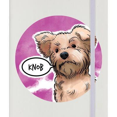 Cute But Abusive - Knob A5 Cream Hard Cover Notebook