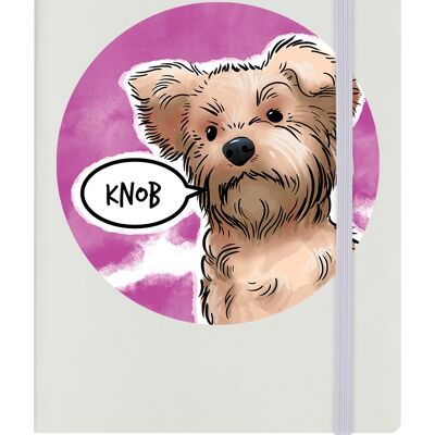 Cute But Abusive - Knob A5 Cream Hard Cover Notebook