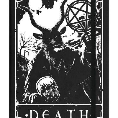 Deadly Tarot - Carnet de notes à couverture rigide Death Black A5