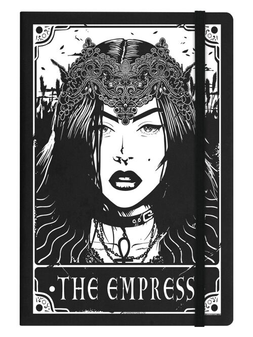 Deadly Tarot - The Empress Black A5 Hard Cover Notebook