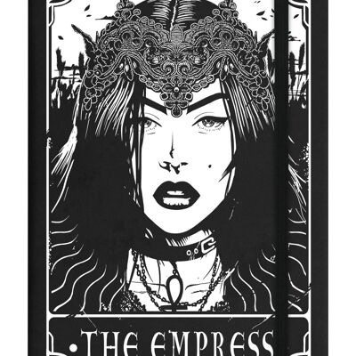Tödliches Tarot - The Empress Black A5 Hardcover Notizbuch