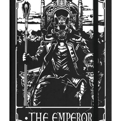 Deadly Tarot - The Emperor Black A5 Notebook con copertina rigida