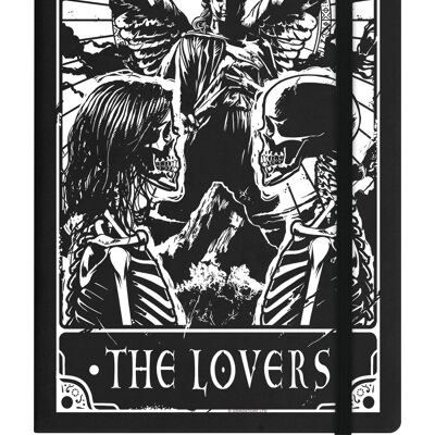 Deadly Tarot - The Lovers Black A5 Hard Cover Notebook