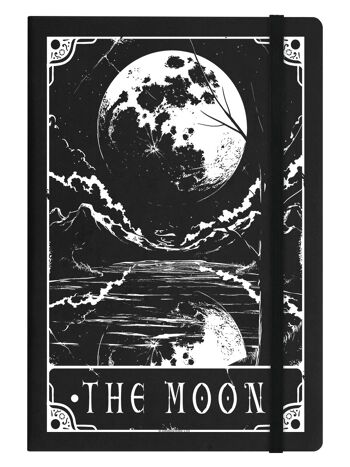 Deadly Tarot - Carnet de notes A5 à couverture rigide The Moon Black 1