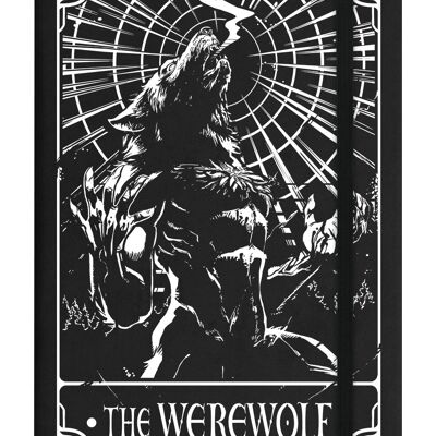 Deadly Tarot - The Werewolf Black A5 Hard Cover Notebook