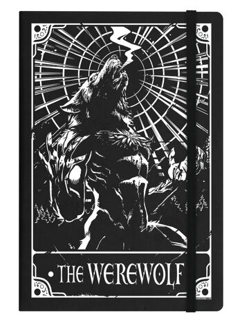 Deadly Tarot - Carnet de notes A5 à couverture rigide The Werewolf Black 1