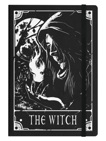 Deadly Tarot - Carnet de notes A5 à couverture rigide The Witch Black 1