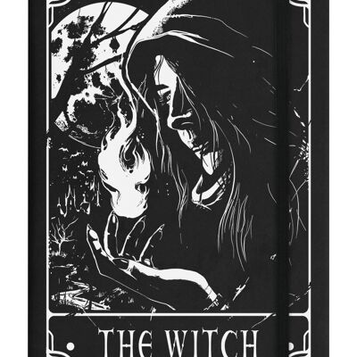 Deadly Tarot - The Witch Black A5 Hard Cover Notebook