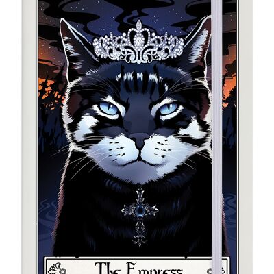 Deadly Tarot Felis - Cuaderno A5 de tapa dura color crema de La Emperatriz