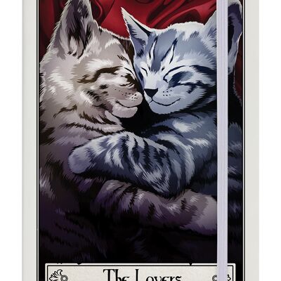 Deadly Tarot Felis - Cuaderno A5 de tapa dura color crema The Lovers