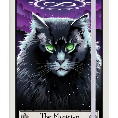 Deadly Tarot Felis - The Magician Cream A5 Hard Cover Notebook