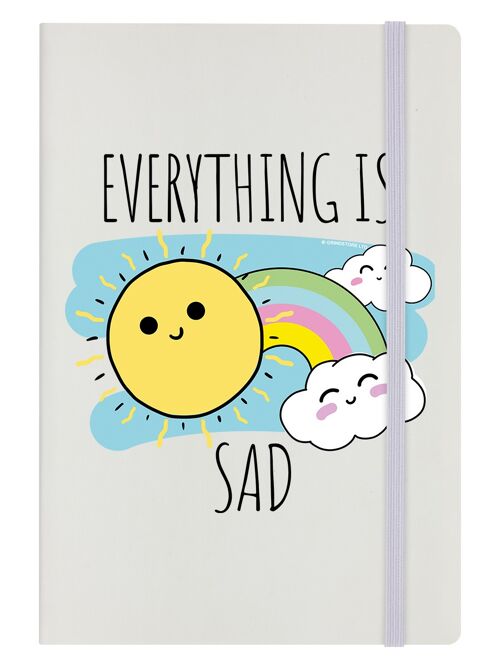 Everything Is Sad Cream A5 Hard Cover Notebook