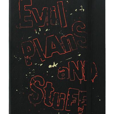 Evil Plans and Stuff A5 Hard Cover Notebook