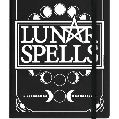 Lunar Spells A5 Black Hard Cover Notebook