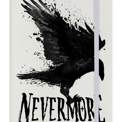 Nevermore Notizbuch mit festem Einband, cremefarben, A5
