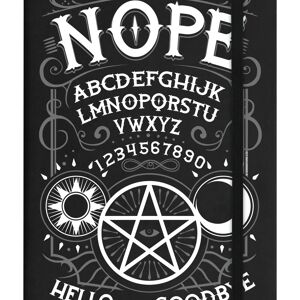 Nope Ouija Noir A5 Carnet de notes à couverture rigide