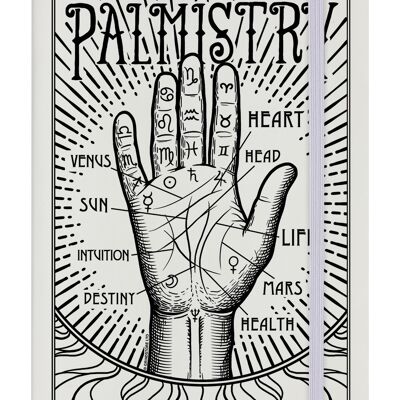 Palmistry Cream A5 Hard Cover Notebook