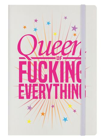 Cahier à couverture rigide Queen of Fucking Everything Crème A5 1