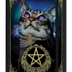 Carnet de notes A5 noir à couverture rigide Witchy Familiar