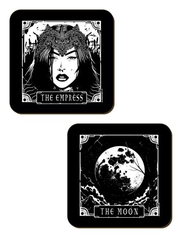 Deadly Tarot The Moon, Temperance, The Empress & The Star Ensemble de 4 dessous de verre 3