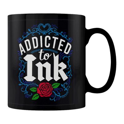 Addicted To Ink Black Tattoo Mug