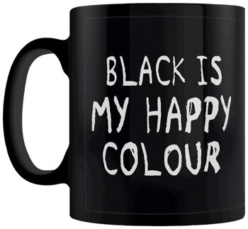 Le noir est ma tasse noire de couleur heureuse 3