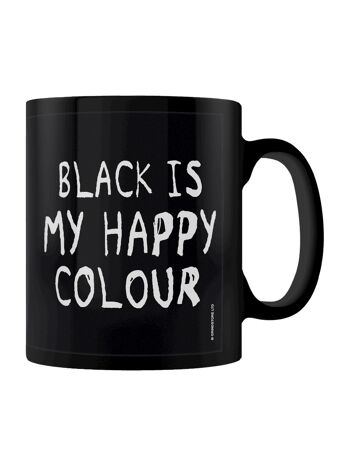Le noir est ma tasse noire de couleur heureuse 1