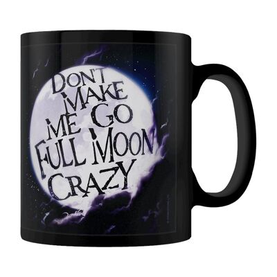 Taza No me hagas ir luna llena loca negra