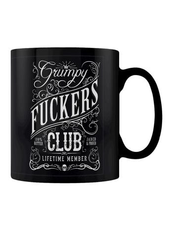 Grumpy Fuckers Club membre à vie tasse noire 1