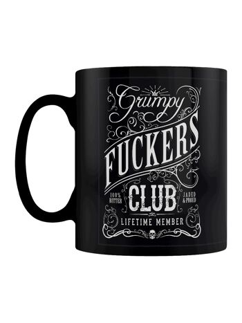 Grumpy Fuckers Club membre à vie tasse noire 2