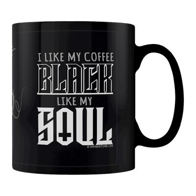 I Like My Coffee Black Like My Soul Black Mug