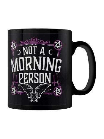 Pas une personne du matin Tasse noire 1
