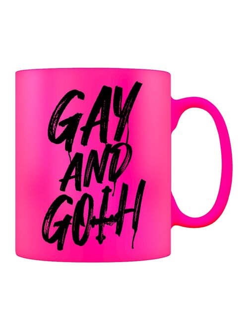 Gay And Goth Neon Pink Mug